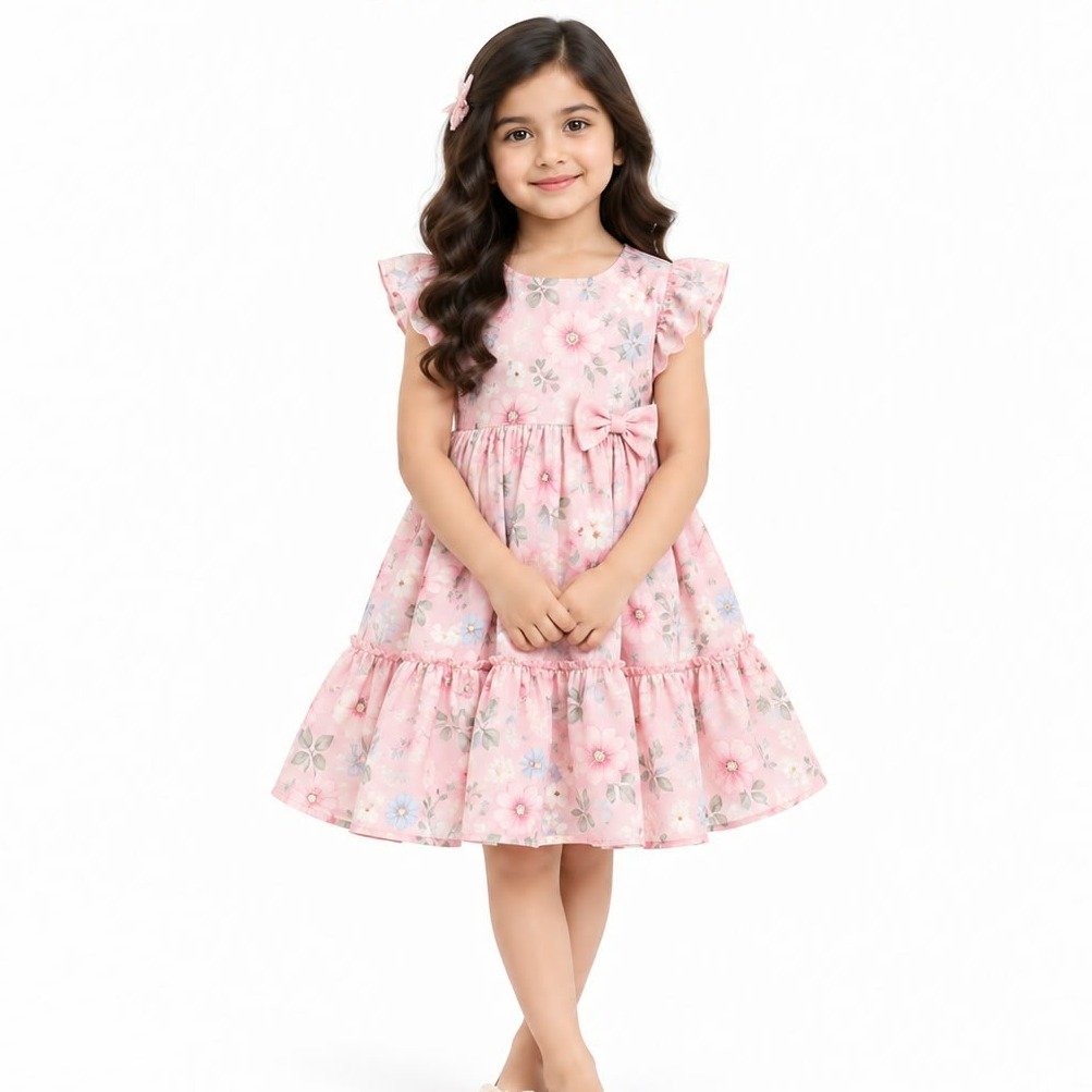Rose Pink Floral Kurti